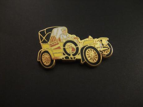 Fiat Brevetti Tipo oldtimer 1907 geel